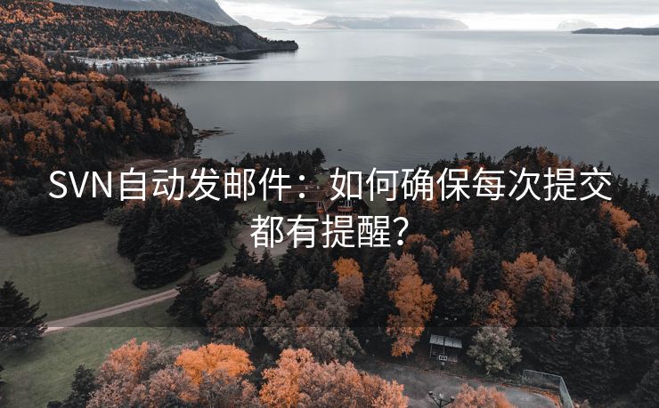 SVN自动发邮件：如何确保每次提交都有提醒？