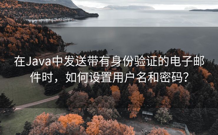 在Java中发送带有身份验证的电子邮件时，如何设置用户名和密码？