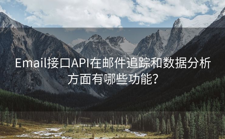 Email接口API在邮件追踪和数据分析方面有哪些功能？